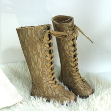 Load image into Gallery viewer, Luxe Lace Tall Boots pre - order - Three By The Sea Clothing
