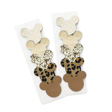 Load image into Gallery viewer, Magical Mouse head hair clips set of 5 - Three By The Sea Clothing
