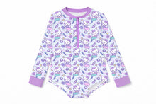 Load image into Gallery viewer, Mermaid Kitty - Rash Guard - Three By The Sea Clothing
