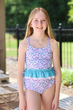 Load image into Gallery viewer, Mermaid Kitty - Tankini - Three By The Sea Clothing
