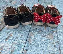 Load image into Gallery viewer, Millie sneakers - Magical Mouse and solid Black - Three By The Sea Clothing
