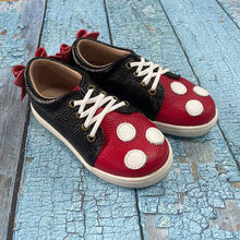 Load image into Gallery viewer, Millie sneakers - Magical Mouse and solid Black - Three By The Sea Clothing
