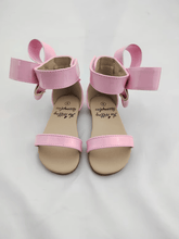 Load image into Gallery viewer, Natalie Patent Leather Bow Sandal - ready to ship - Three By The Sea Clothing
