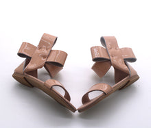 Load image into Gallery viewer, Natalie Patent Leather Bow Sandal
