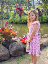 Load image into Gallery viewer, Pink Lei Smocked Dress - Three By The Sea Clothing
