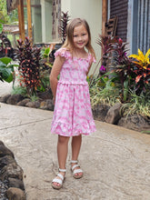 Load image into Gallery viewer, Pink Lei Smocked Dress - Three By The Sea Clothing
