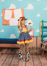 Load image into Gallery viewer, Playtime Pals - Howdy Partner Dress - Three By The Sea Clothing
