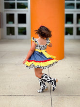 Load image into Gallery viewer, Playtime Pals - Howdy Partner Dress - Three By The Sea Clothing
