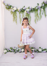 Load image into Gallery viewer, Natalie Bow Sandal Lavender pom pom
