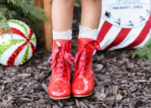 Load image into Gallery viewer, Esmeralda Spanish patent and suede boots

