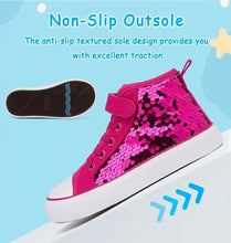 Load image into Gallery viewer, Sequin high top sneakers - Three By The Sea Clothing
