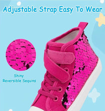 Load image into Gallery viewer, Sequin high top sneakers - Three By The Sea Clothing

