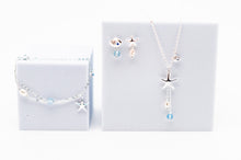 Load image into Gallery viewer, Shell and Pearl Fine Silver Jewelry Set (Style 1) - Three By The Sea Clothing
