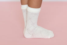 Load image into Gallery viewer, Spring strawberry - tulips - bows mesh socks - Three By The Sea Clothing
