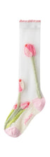 Load image into Gallery viewer, Spring strawberry - tulips - bows mesh socks - Three By The Sea Clothing
