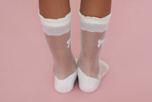 Load image into Gallery viewer, Spring strawberry - tulips - bows mesh socks - Three By The Sea Clothing
