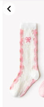 Load image into Gallery viewer, Spring strawberry - tulips - bows mesh socks - Three By The Sea Clothing
