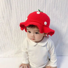 Load image into Gallery viewer, Strawberry crochet hat - Three By The Sea Clothing
