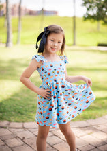 Load image into Gallery viewer, Sushi Smocked Dress - Three By The Sea Clothing
