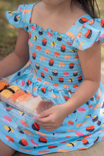 Load image into Gallery viewer, Sushi Smocked Dress - Three By The Sea Clothing
