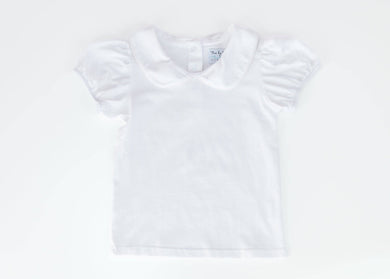 Collared Layering Shirt - Short Sleeve (White) - Three By The Sea Clothing