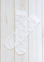 Load image into Gallery viewer, Spring Socks - OG Rose Lace - Three By The Sea Clothing

