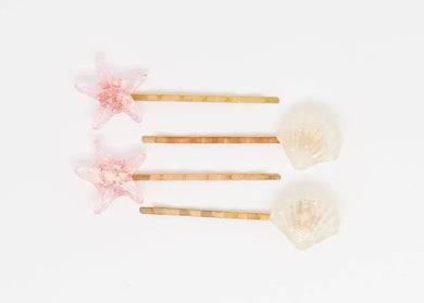 Shell Hair Pins - Three By The Sea Clothing