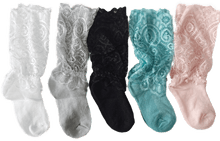 Load image into Gallery viewer, Wednesday lace socks - Three By The Sea Clothing

