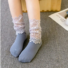 Load image into Gallery viewer, Wednesday lace socks - Three By The Sea Clothing
